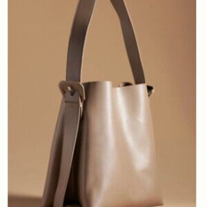 NWT Anthropologie Buckle Shoulder Bag  (in Taupe)